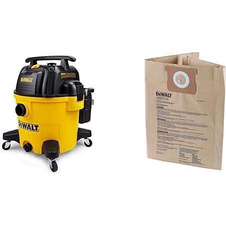 Dewalt Dxv P Gallon Quiet Poly Wet Dry Vacuum Yellow Dxva