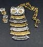 Huge Vintage Park Lane Articulated Owl Necklace And Earring Demi