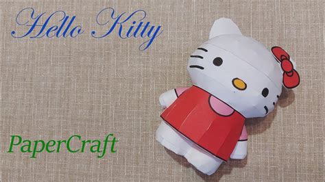 003 Hello Kitty Papercraft Model 🙂 - YouTube