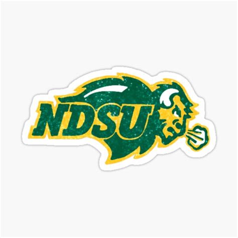 North Dakota State University Glitter Logo Sticker For Sale By