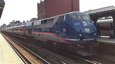 Metro North Railroad HD 60fps GE P32AC DM Locos Arrive Depart Harlem