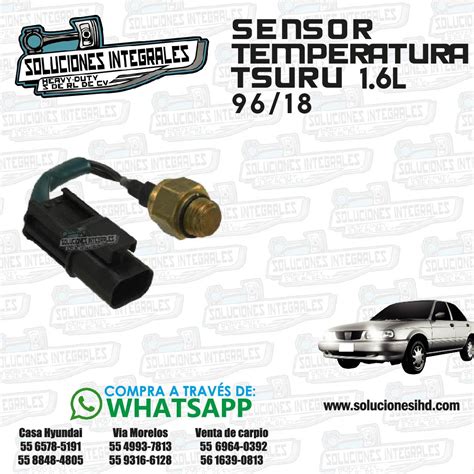 SENSOR TEMPERATURA TSURU III 1 6L 96 18 Soluciones IHD