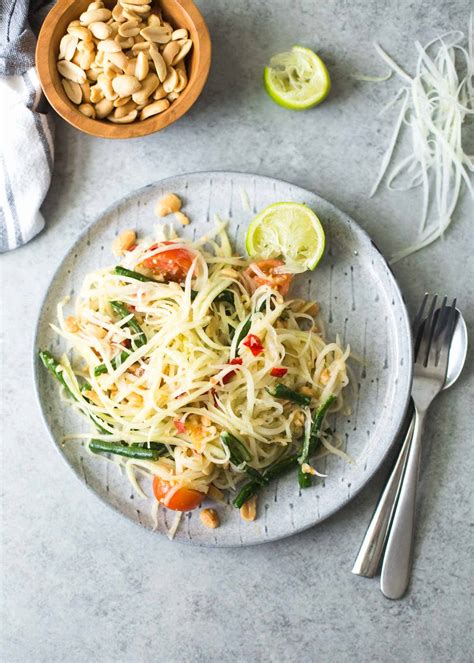 Thai Green Papaya Salad Som Tam