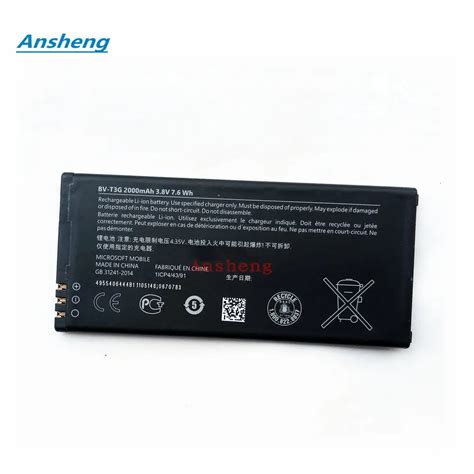 Ansheng High Quality 2000mAh BV T3G Battery For Microsoft Nokia Lumia