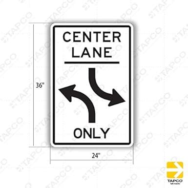 Tapco R3 9B Engineer Grade Prismatic Rectangular Lane Control Sign