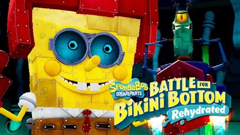 Spongebob Battle For Bikini Bottom Rehydrated 100 Walkthrough Part 15 Robot Spongebob Boss