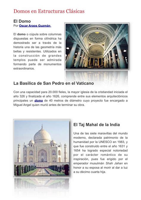 PDF El Domo En La Historia De Los Grandes Monumentos Por Oscar Araos