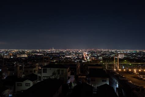 上石切第二公園（大阪府東大阪市）の夜景写真 こよなく夜景を愛する人へ