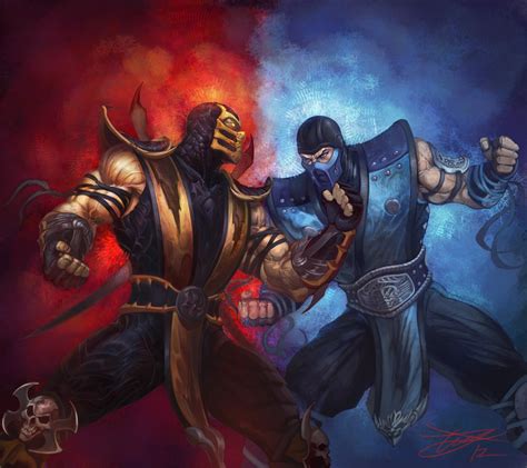 Epic Showdown Scorpion Vs Sub Zero In Stunning 4k Ultra Hd Wallpaper