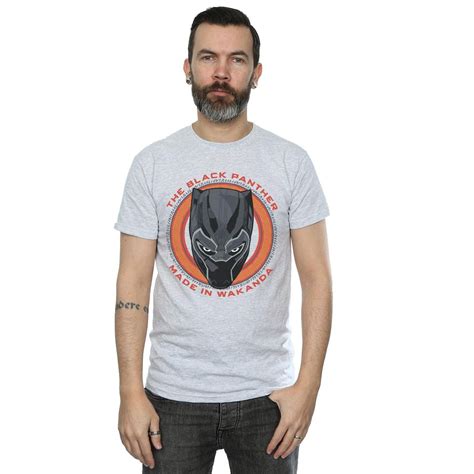 Marvel Mens Black Panther Made In Wakanda Red T Shirt Walmart