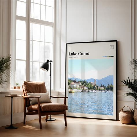 Lake Como Print Lake Como Poster Lake Como Wall Art Lake Como Art Print