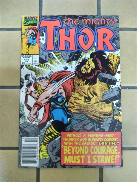 Thor 414 Ron Frenz Cover Art Marvel Copper Age Issue Hobbies