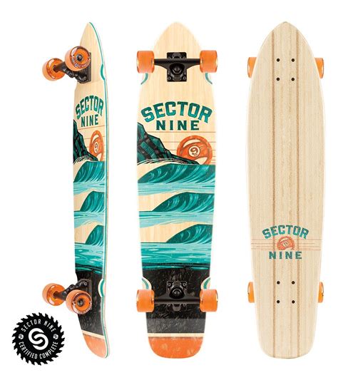 Sector 9 Stacked Strand 34 Complete Longboard At Free