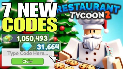 New Update Restaurant Tycoon 2 Codes 2023 December Restaurant