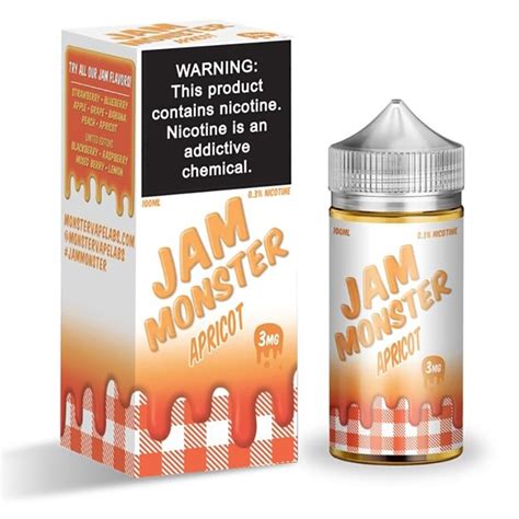 Apricot E Liquid 100ml Jam Monster Uk Vape Store E Cig Clouds