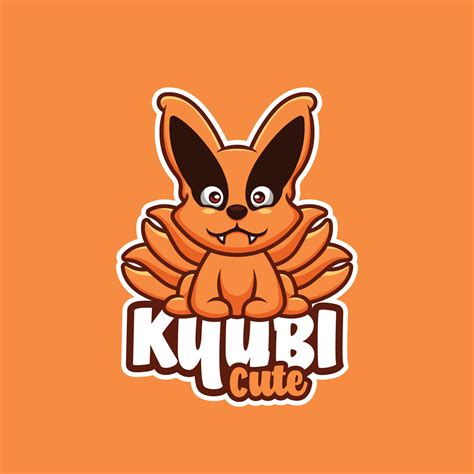 Cute Kyubi Cartoon Mascot Logo 29213654 Vector Art at Vecteezy