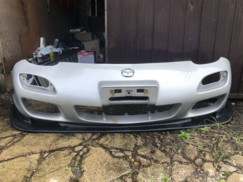 MAZDA RX7 GENUINE 99 SPEC AERO FRONT BUMPER LIP JDMDistro Buy JDM