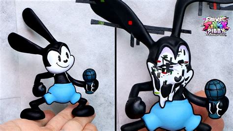 [fnf] Making Oswald Lucky The Rabbit Sculpture Timelapse [vs Oswald