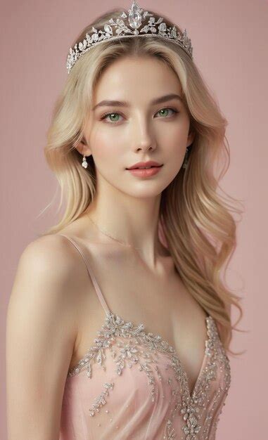 Premium Photo A Beautiful Blonde Woman Wearing A Tia