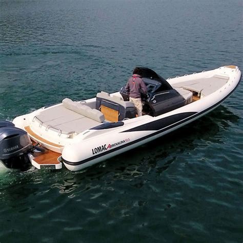 Outboard Inflatable Boat Adrenalina 10 5 Lomac Twin Engine Rigid Center Console