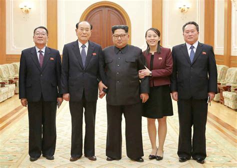 Photo Kim Jong Un Sa Soeur Kim Yo Jong Et Trois Autres Leaders De