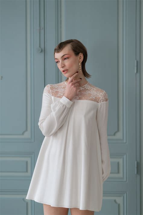 Collection Capsule Robe Mariee Dentelle Courte Montpellier Marielle Maury