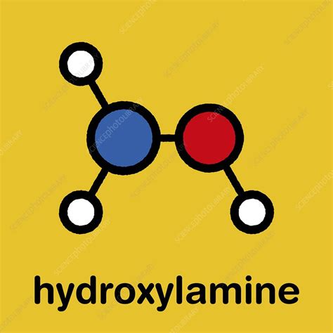 Hydroxylamine molecule, illustration - Stock Image - F030/5828 ...