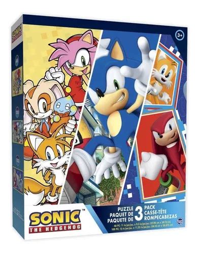 Pack De Puzzles Sonic De A Piezas Mercadolibre