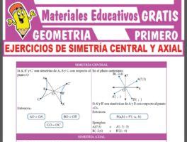 Ejercicios de Simetría Central y Axial para Primer Grado de Secundaria