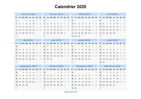 Calendrier Imprimer Gratuit En Pdf Et Excel