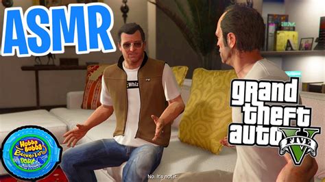 ASMR Gaming GTA 5 Story Mode Part 42 Relaxing Gum Chewing