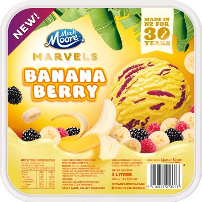 Much Moore Marvels Banana Berry Frozen Dessert Chilled Frozen