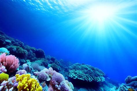 Underwater Scene Ocean Coral Reef Underwater Sea World Under Water