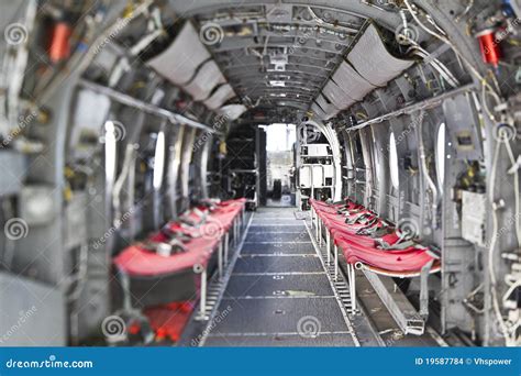 H-46 Sea Knight Helicopter Interior Stock Photo - Image of seaking ...