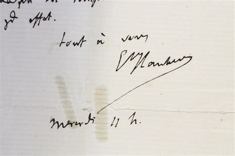 Lettre Autographe Sign E De Gustave Flaubert Adress E L On Cladel Von