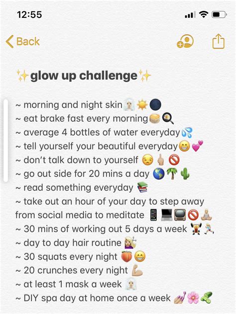 Glow Up Challenge🤩 Glow Up Beauty Routine Checklist Self