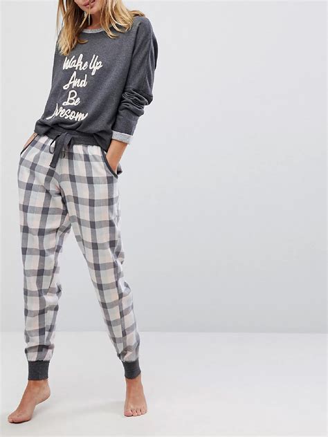 Boux Avenue Boux Avenue Grey Cotton Rich Wake Up And Be Awesome