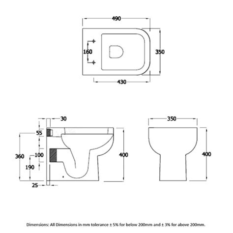 Rak Ceramics Series 600 Toilet Se16awha Back To Wall White