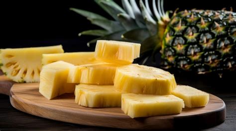 Premium AI Image | Pineapple slices