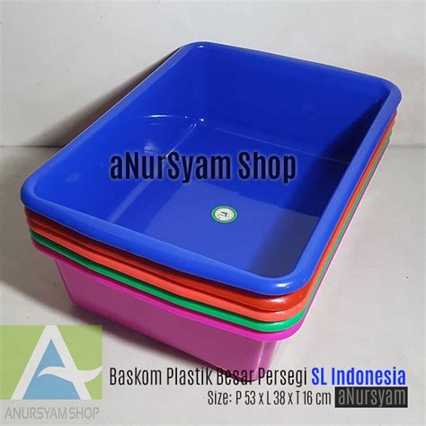 Baskom Plastik Besar Baskom Plastik Kotak Sl X X Cm Shopee