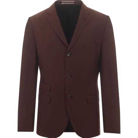 Ben Sherman Mod Button Tonic Suit Jacket In Tobacco