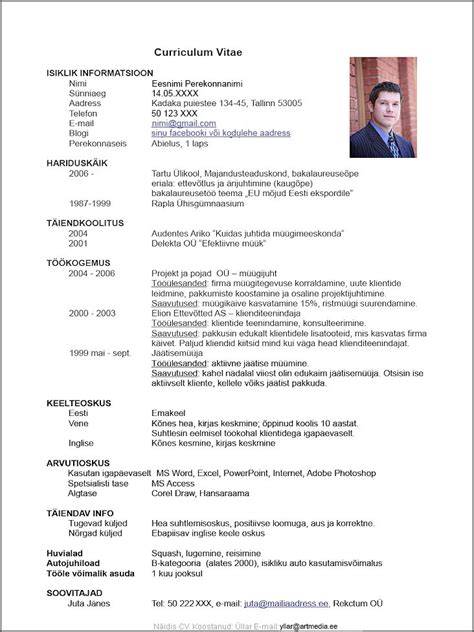 CV näidis