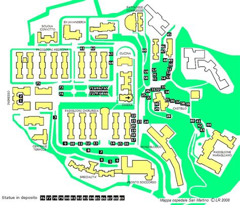 Piantina Mappa Padiglioni Ospedale San Martino Genova Pictures