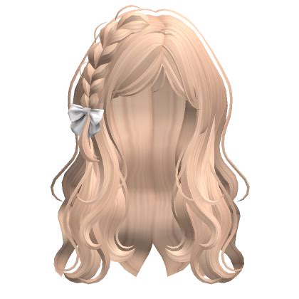 Side Braid Hair Blonde Roblox