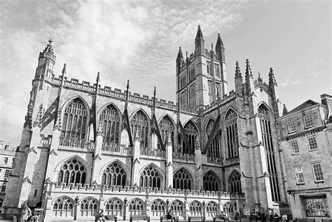 Bath Abbey Monochrome Photograph By Graham Lathbury Fine Art America