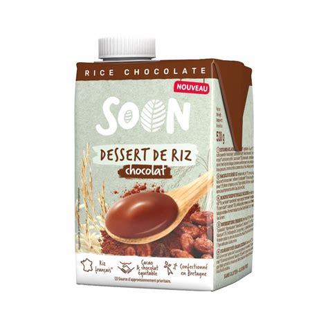 DESSERT RIZ CHOCOLAT 530G SOON Acheter Sur EtiketBio Eu