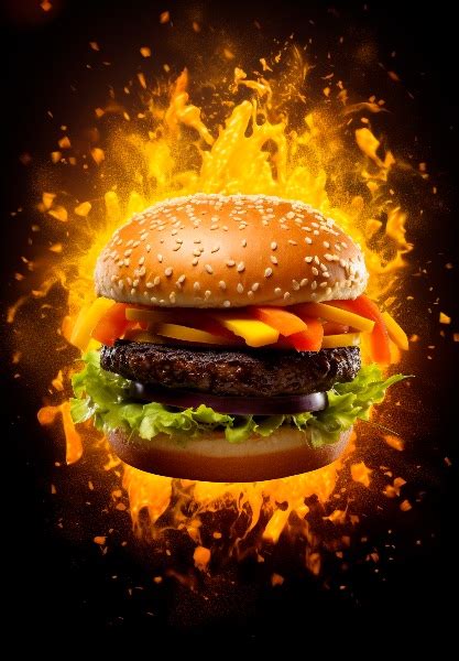 Imagem De Um Super HambÚrguer Completo Baixar Design