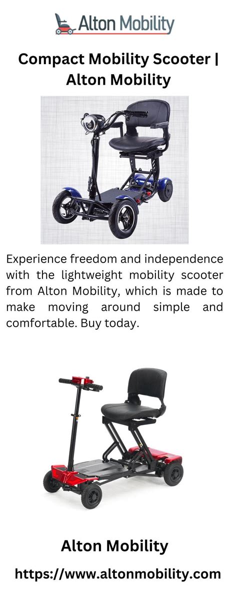 Foldable Mobility Scooter Alton Mobility Alton Mobility Medium