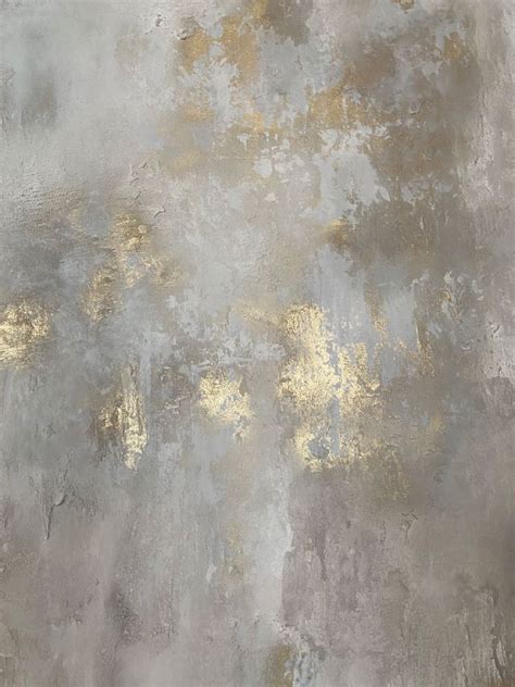 Plaster Gold Mural Materic Effect For Textured Walls