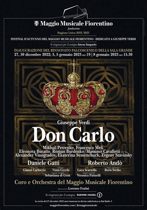 Il Don Carlo Di Verdi Diretto Da Gatti Inaugura Il Nuovo Palco Del